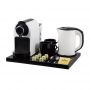 Home Appliance Hotel Amenities Bars Automatic Capsule Coffee Machine Maker Set with Electric Kettle and Cup Tray