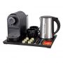 Hospitality Products Nespresso Coffee Machine Automatic Capsule Coffee Machine Set with Elegant Kettle and Cup Holder Tray