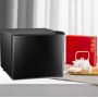Black Mini Ice Cream Refrigerator Hotel and Office Mini Fridge Transparent Door Beauty Portable Mini bar with Glass Door