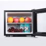 Black Mini Ice Cream Refrigerator Hotel and Office Mini Fridge Transparent Door Beauty Portable Mini bar with Glass Door
